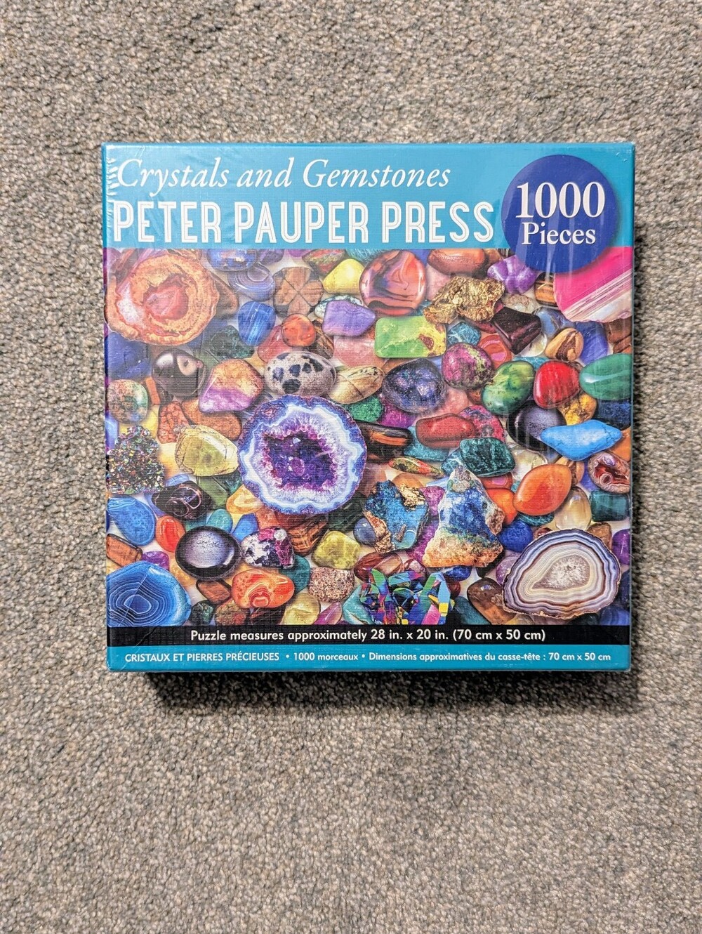 Peter Pauper Press "Crystals and Gemstones" 1000-Piece Puzzle